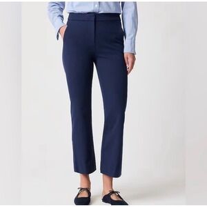 J.Crew Kelsey Pant Ankle Flare‎ 14 Trousers Cropped Capri Crop Stretch